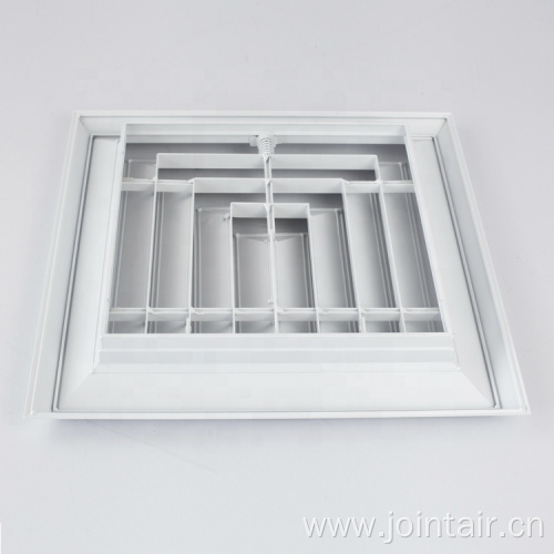 Bevel Face 3-Way Square Ceiling Air Diffuser